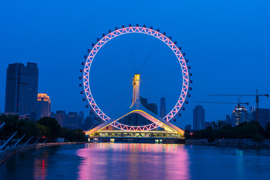 天津城市夜景