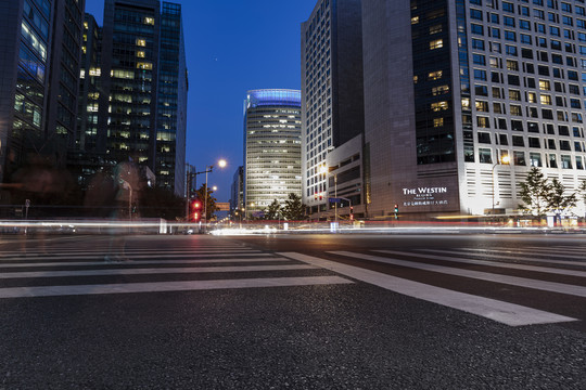 北京金融街夜景