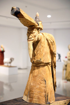 古代人物木雕设计