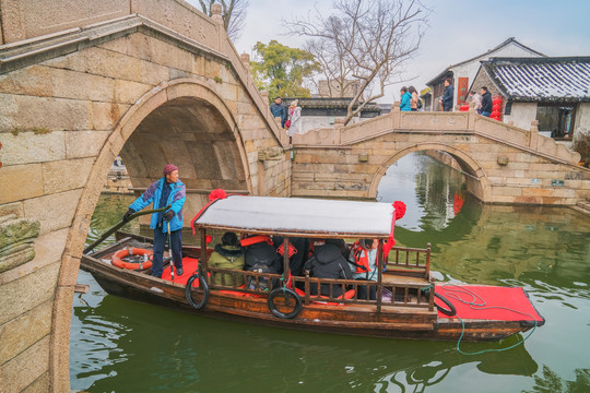 中国无锡荡口古镇古建筑旅游景点