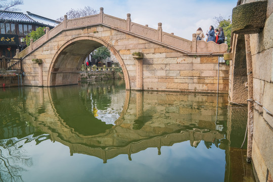 中国无锡荡口古镇古建筑旅游景点