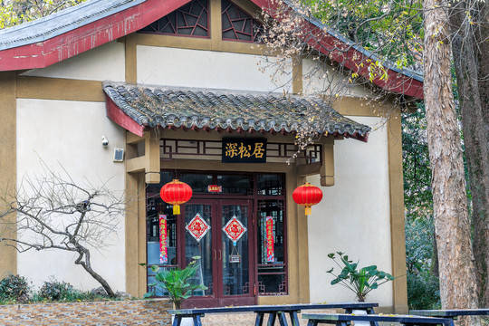 南京灵谷寺景区中式建筑