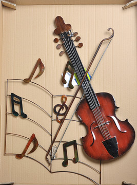 小提琴装饰