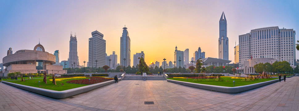 上海人民广场全景