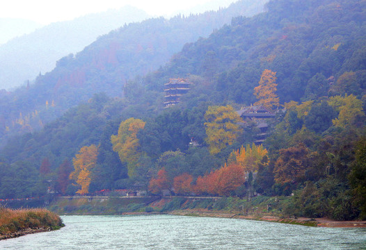 HDR都江堰秋景