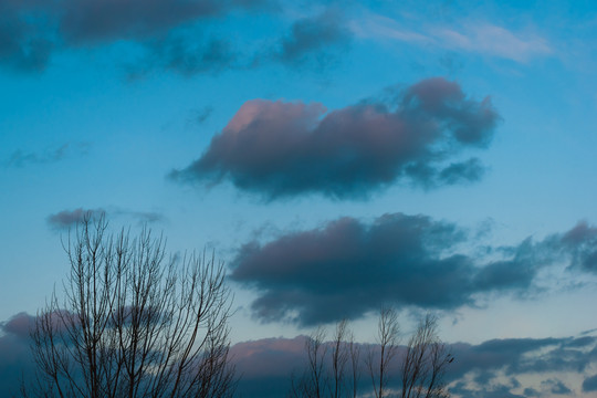 夕阳时的天空