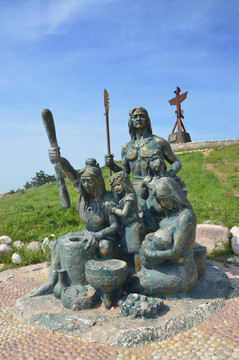 远古部落雕像