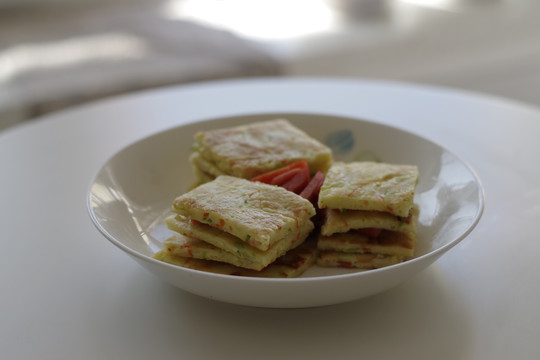 西葫芦夹心鸡蛋饼