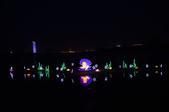 三门峡天鹅湖灯光艺术节