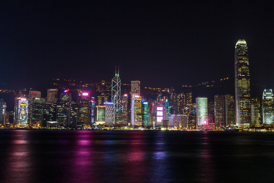 香港维多利亚港夜景