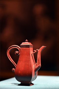欧式古典紫砂咖啡壶