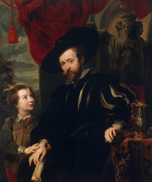 彼得·保罗·鲁本斯与儿子阿尔伯特的自画像