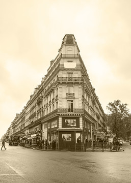 巴黎街景老照片