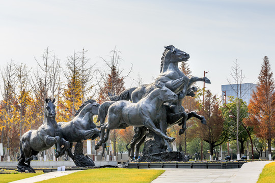 南京奔马雕塑