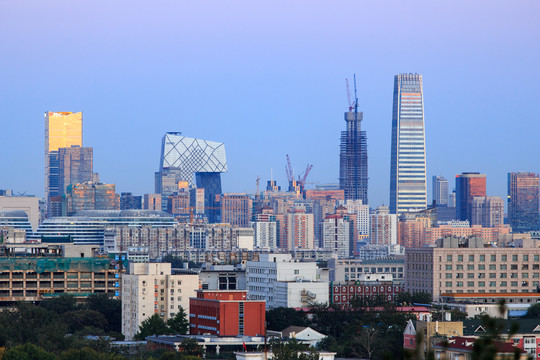 北京CBD高楼大厦央视大楼