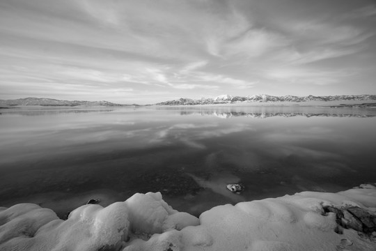 赛里木湖的冬天