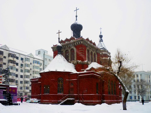 哈尔滨百年老教堂