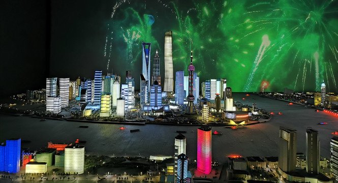 上海外滩夜景模型