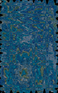 蓝色星空布纹艺术地毯