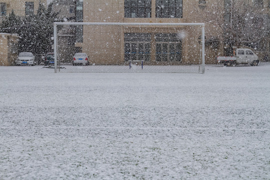 雪后校园风景