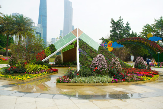 广州城市花园园艺造型