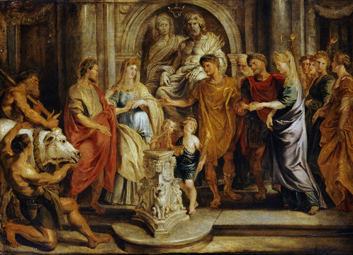 彼得·保罗·鲁本斯君士坦丁与浮士德的婚姻