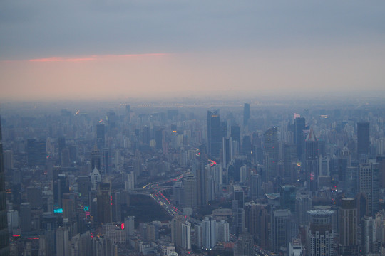 上海浦西都市风光