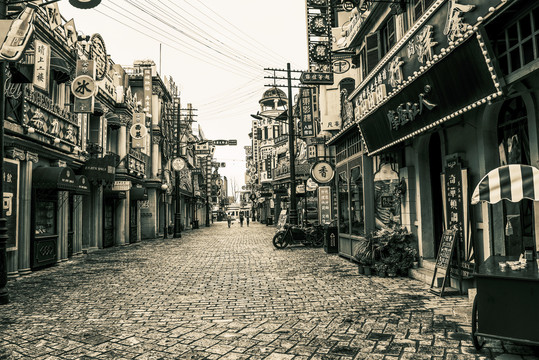 怀旧香港复古街景