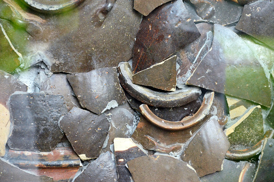 陶瓷碎片墙面背景