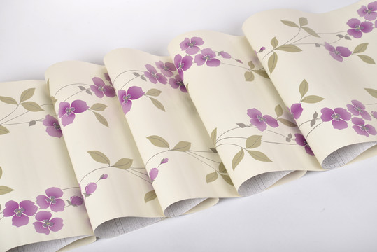 紫色花朵墙纸