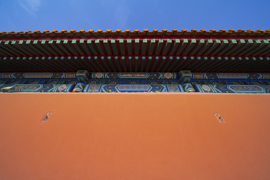 中国北京故宫红墙