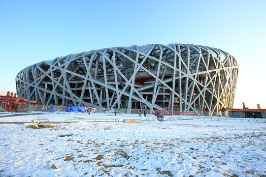 鸟巢雪景