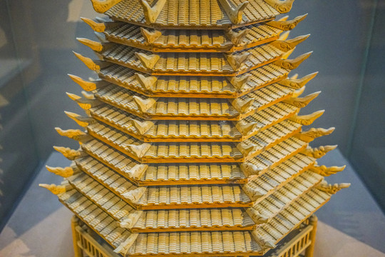 侗族鼓楼建筑模型