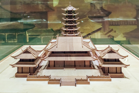 南京鸡鸣寺模型
