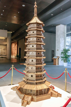 大报恩寺琉璃塔模型