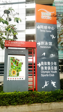 广东奥林匹克中心导视牌
