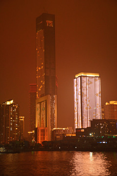 厦门海滨建筑夜景