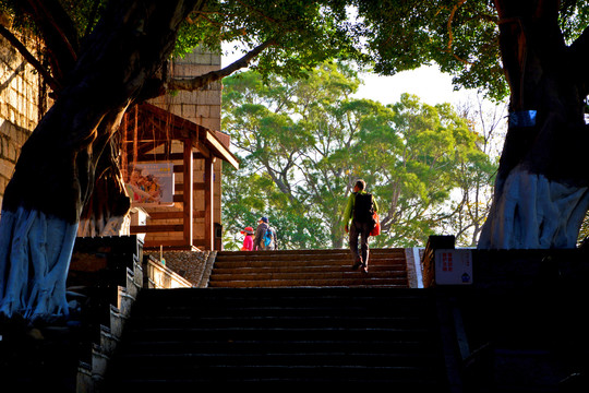 胡里山炮台登山台阶