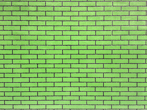绿色砖墙