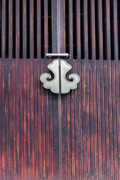 高清中式红木门