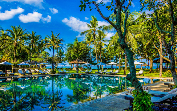 椰树游泳池度假区