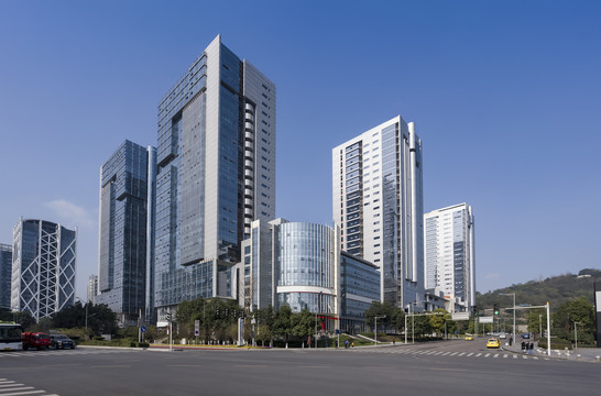 重庆渝北区光电园现代建筑和公路