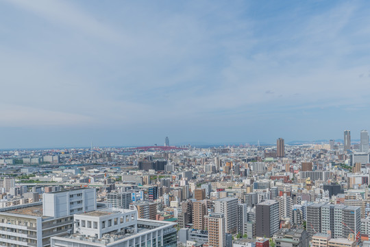 日本大阪城市天际线