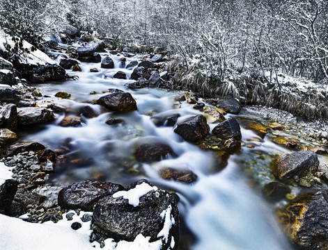 毕棚沟雪景