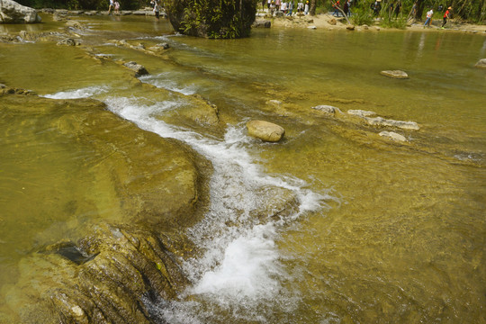 荔波小七孔翠谷湿地亲水区溪流