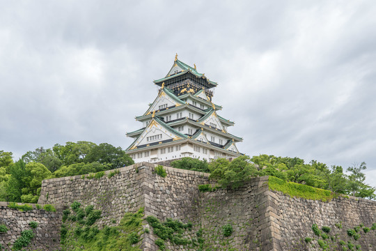 日本大阪大阪城公园天守阁