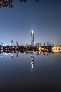 南京城市夜景风光