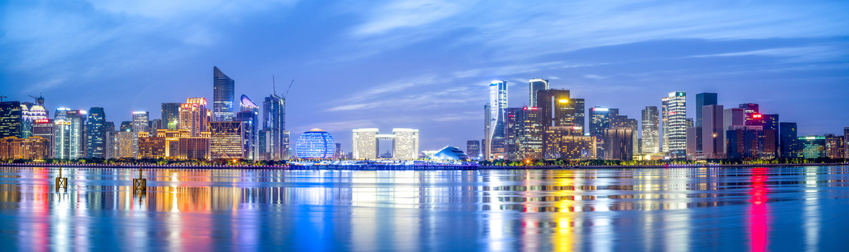 杭州钱江新城夜景