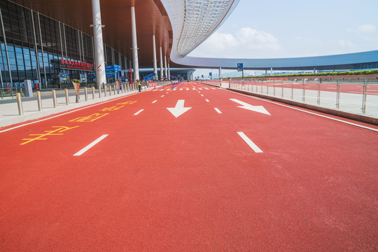 珠海港珠澳大桥海关建筑和风光