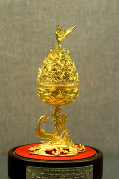 百济金铜大香炉模型
